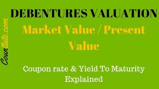 Debentures Valuation  Calculating Market Value PV of Debentures [upl. by Fifine]