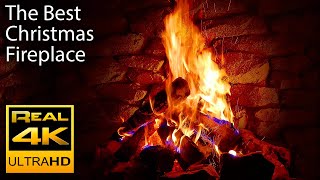 4K Relaxing Fireplace amp The Best Instrumental Christmas Music amp Crackling Fire Sounds 🔥 UHD 2 Hours [upl. by Enilrek998]