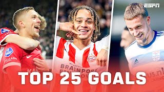 De 2️⃣5️⃣ MOOISTE GOALS van de EREDIVISIE in 2023 🔥 [upl. by Gnaoh]