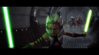 Star Wars The Clone Wars  Ahsoka Tano vs Hodno Ohnaka 1080p [upl. by Deedee]