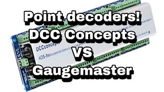 DCC point decoders DCC Concepts and Gaugemaster comparison 76 [upl. by Eelrebmyk]