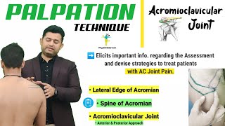 ACROMIOCLAVICULAR JOINT PALPATION  AC Joint  MADE EASY [upl. by Torie]