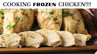 How to Cook Frozen Chicken in the Oven [upl. by Llenrub]