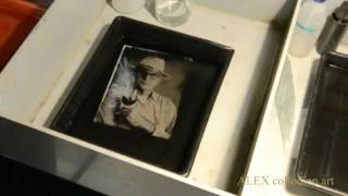 Collodion wet plate ambrotype process [upl. by Dexter805]