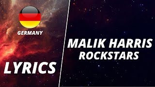 LYRICS  TEXT  MALIK HARRIS  ROCKSTARS  EUROVISION 2022 GERMANY [upl. by Leilani]