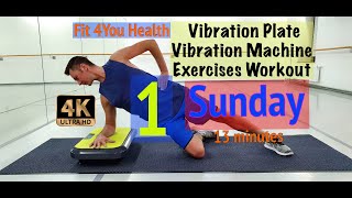 1 Sunday amp Vibration Plate Vibration Machine Exercises Workout [upl. by Ahseiat192]