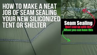 How To Seam Seal Siliconised Fabric Using Silnet [upl. by Spatola]