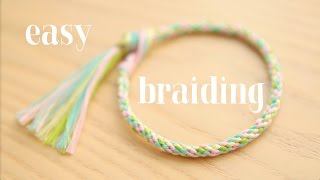 Braiding easy round cord  круглое плетение ЛЕГКО [upl. by Lardner]