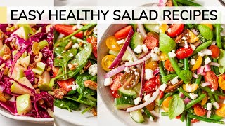 4 EASY HEALTHY SALAD RECIPES [upl. by Yentirb616]