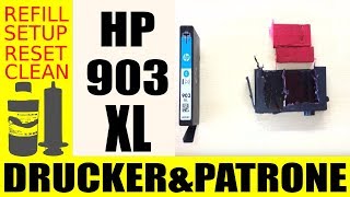 HP Patrone  903 XL  Gehäuseaufbau  Farbe befüllen [upl. by Aslam]