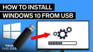 How To Install Windows 10 From USB 2022 [upl. by Rye397]