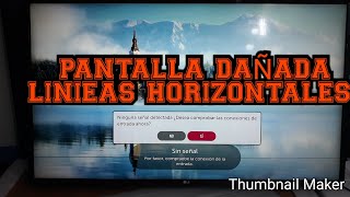 REPARACIÓN DE PANTALLA  LINIEAS HORIZONTALES [upl. by Akinad242]