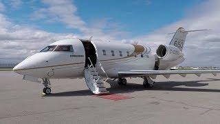 Flying Aboard the Bombardier Challenger 650 Business Jet – BJT [upl. by Draw]