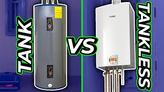 TANK vs TANKLESS WATER HEATER Pros and Cons [upl. by Rowen]