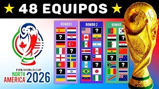 Copa MUNDIAL 2026  Nuevos Clasificados Sorteo de Sedes y Bombos  Predicción [upl. by Day263]