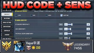 1 Rank Player HUD Code amp Sensitivity in Cod Mobile [upl. by Fenella]