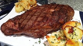 Steak amp Ovenbaked Potatoes amp Grapefruit Juice  ASMR  Mukbang  Eating Sounds [upl. by Denys965]