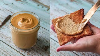 Peanut Butter Recipe  Without Oil  Homemade Peanut Butter  In a mixer [upl. by Jahdal971]