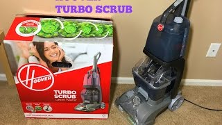 HOOVER TURBO SCRUB carpet WASHER unboxing and demo [upl. by Angela657]