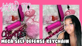 How to make a MEGA self defense keychain MUST HAVES MY WEBSITE IN DESC [upl. by Hailahk]