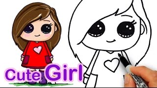 How to draw a Girl Easy and Cute 1 [upl. by Jahdal]