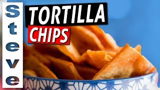 HOW TO MAKE TORTILLA CHIPS with Masa [upl. by Myrt116]