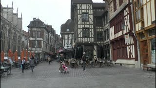 Walk around Troyes France [upl. by Vacla]