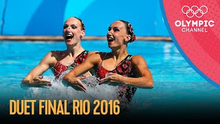 Artistic Swimming Duet Final  Free Routine  Rio 2016 Replays [upl. by Wemolohtrab]