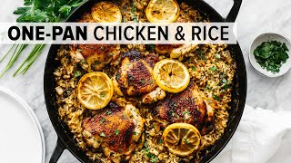 CHICKEN amp RICE  easy amp healthy onepan recipe [upl. by Marino]