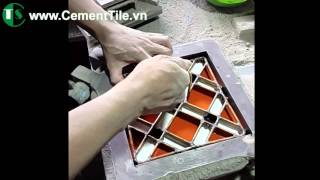 What are cement tiles How to make cement tile by hand [upl. by Idhem]