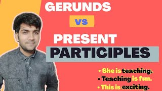 GERUND vs PRESENT PARTICIPLE  How to identify gerunds and present participles Examples and quiz 💯 [upl. by Ola]