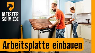 Arbeitsplatte einbauen  HORNBACH Meisterschmiede [upl. by Nnoved]