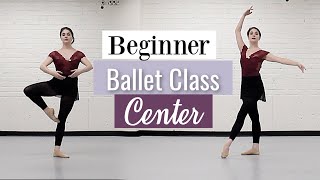 Beginner Ballet Class Center  At Home Workout  Kathryn Morgan [upl. by Gerdy]