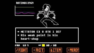 Undertale  Mettaton Boss Fight [upl. by Tnarg]