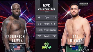 DERRICK LEWIS VS TAI TUIVASA FULL FIGHT UFC 271 [upl. by Ennayelhsa]