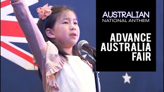 ADVANCE AUSTRALIA FAIR  National Anthem Of Australia With Lyrics  Wow A Powerful Performance [upl. by Frayda]