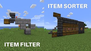 Minecraft ITEM FILTERSORTER Overflow protection Tileable  117 [upl. by Niltyak743]