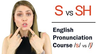 How to Pronounce S and Sh ʃ  Learn English Pronunciation Course [upl. by Desma]