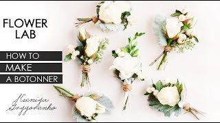 How To Make A Boutonniere DIY Wedding Flower Boutonniere [upl. by Ahsita800]