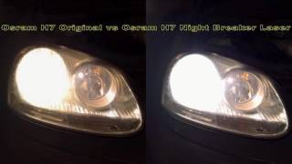 Osram H7 Original vs Osram H7 Night Breaker Laser [upl. by Arda]