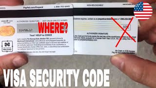 ✅ How To Find Security Code Visa 🔴 [upl. by Koal]