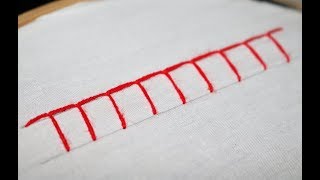 Blanket Stitch  Stitches for beginners  Hand Embroidery [upl. by Godrich]