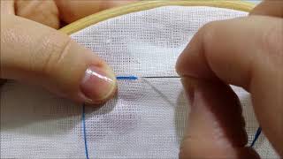 Punto Erba  Tutorial ricamo a mano [upl. by Ybok]