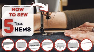 5 techniques that I use TO HEM all of my garments Hope this helps [upl. by Kort489]