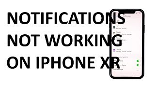 How to fix Apple iPhone XR notifications that are not working as intended [upl. by Brit429]