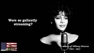 US National Anthem by Whitney Houston Video Lyric [upl. by Maples830]