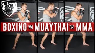 MMA vs Boxing vs Kickboxing 5 Technical Differences [upl. by Alebasi]