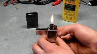 How to Fill a Zippo Lighter [upl. by Hsemin]