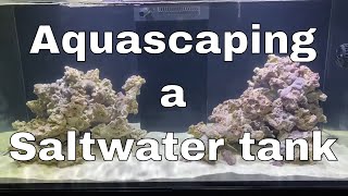 How to Aquascape a Saltwater tank  Red Sea Reefer XL 425 Build [upl. by Airec450]