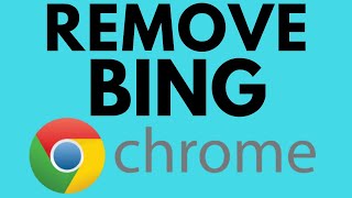 How to Fix Google Chrome Search Engine Changing to Bing  Remove Bing Search [upl. by Willin]